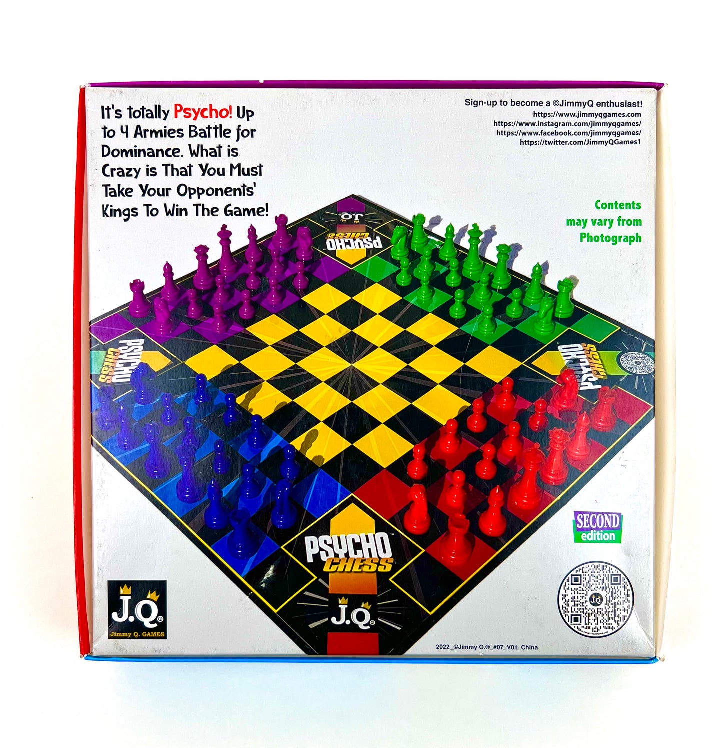 Psycho Chess Board Game